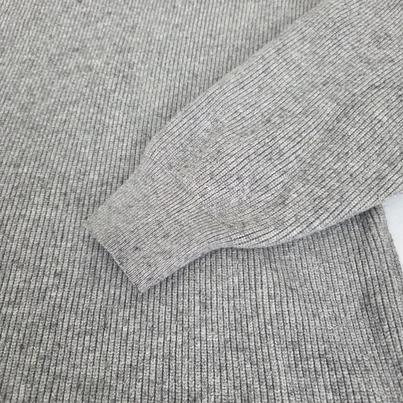 Free People Women's‎ Gray Ribbed Knit Tunic Turtleneck Pullover Sweater Size M - Picture 4 of 11